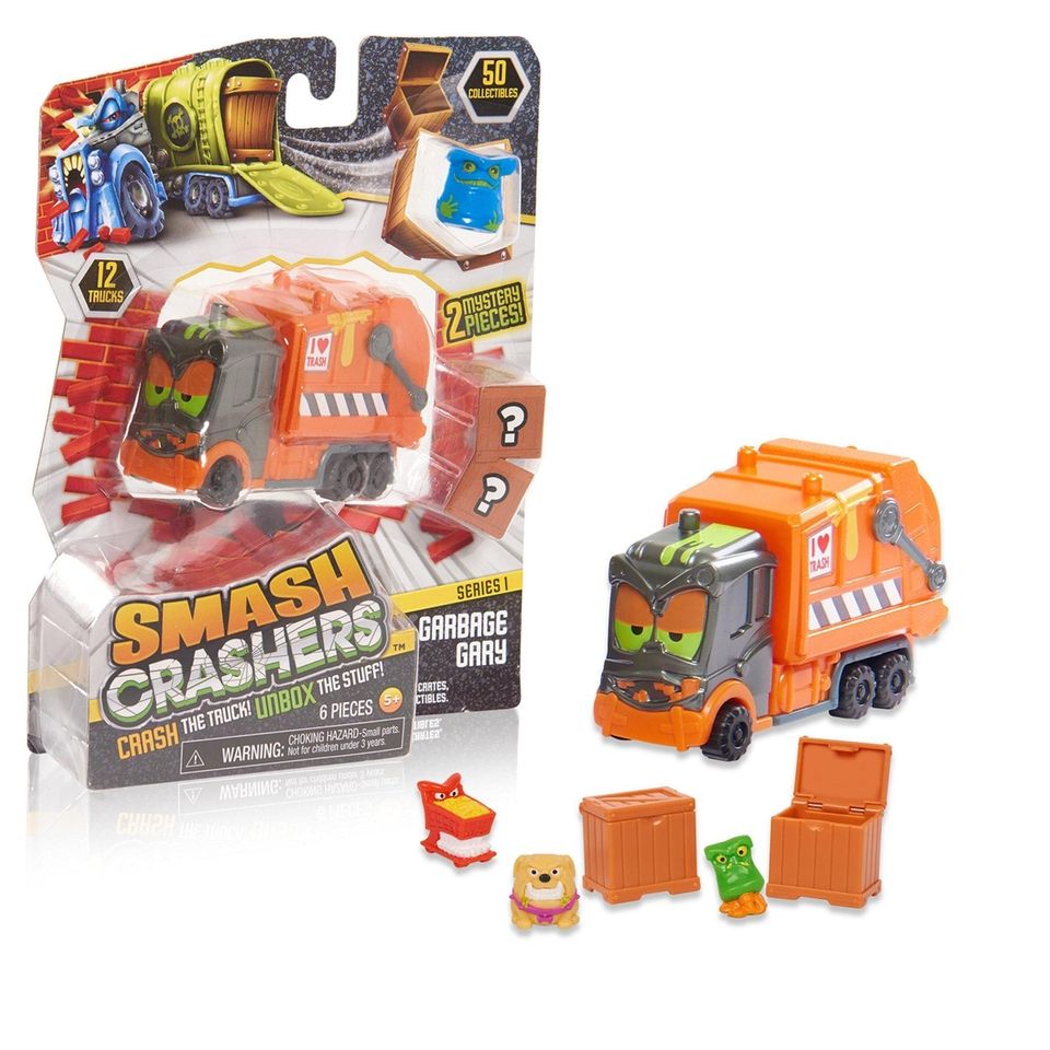 These vehicles feature a collectible twist. Crash the