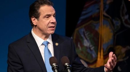 Gov. Andrew M. Cuomo during his state budget
