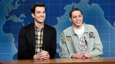 Comedian John Mulaney, left, and "Saturday Night Live"