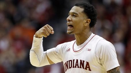Indiana's Devonte Green reacts during the second half
