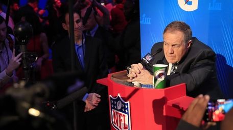 New England Patriots head coach Bill Belichick speaks