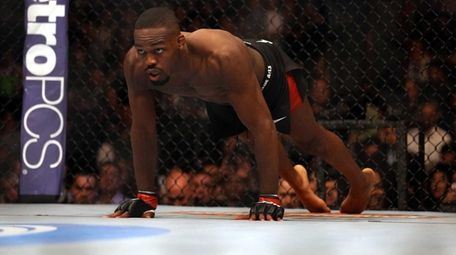 Jon Jones during UFC 159 at the Prudential