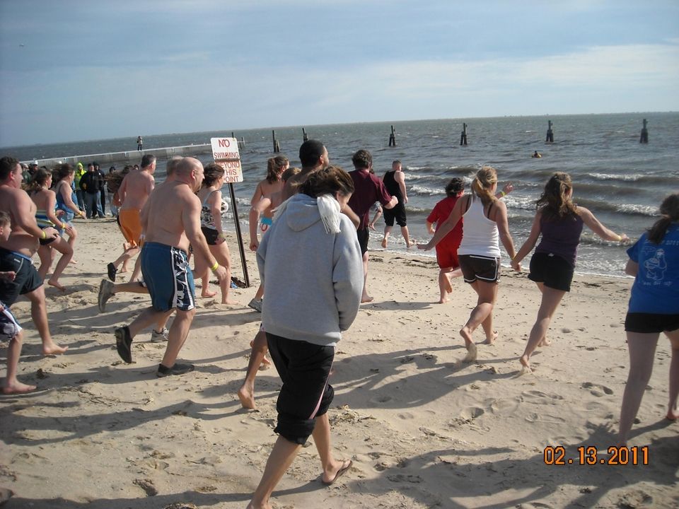 Dozens take the plunge into the Great South