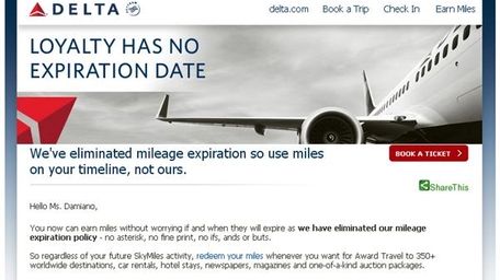 Delta has announced SkyMiles will no longer expire