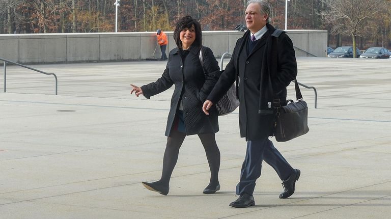 Linda Mangano and former Nassau County Executive Edward