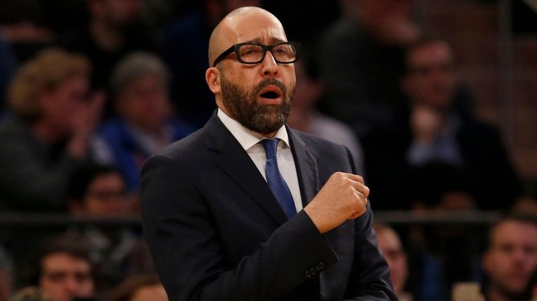 Head coach David Fizdale of the Knicks looks