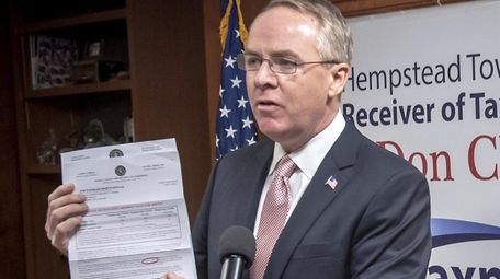 Hempstead Town Tax Receiver Donald Clavin, shown Feb.