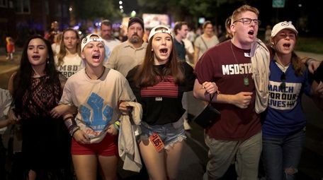 Students from Marjory Stoneman Douglas High School in