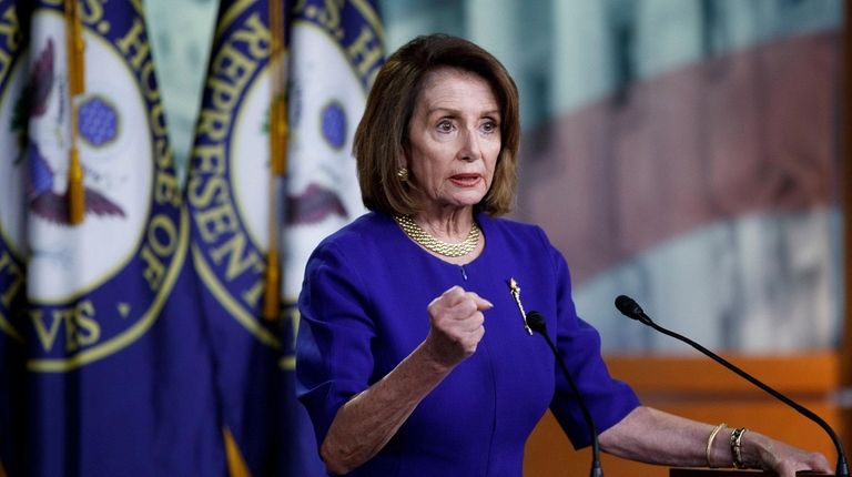 Speaker of the House Nancy Pelosi (R-Calif.) responds