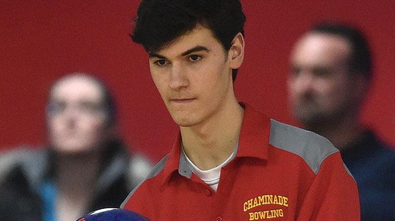 Matt Capellupo of Chaminade rolls during his second