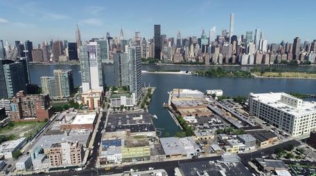 An aerial view of the Long Island City