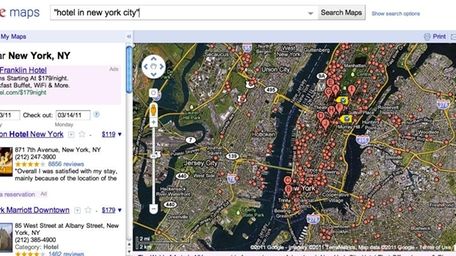 Google maps can be helpful when planning a