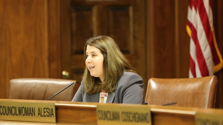 Rebecca Alesia, whose term ends in December, has