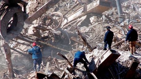 Workers at Ground Zero at the World Trade