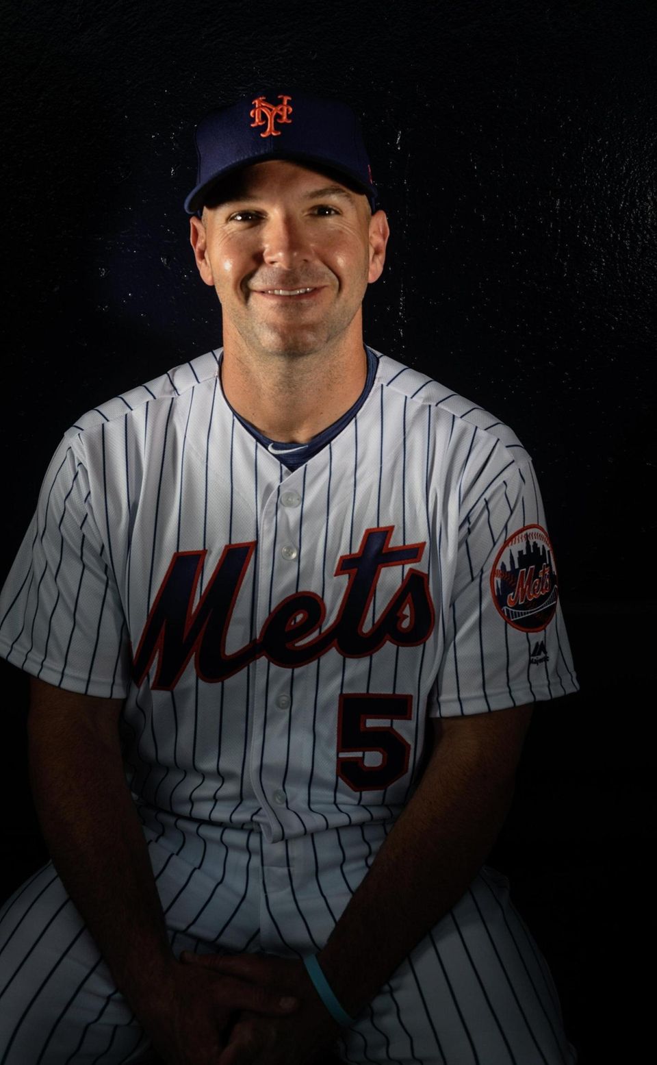 New York Mets bullpen catcher, Dave Racaniello during