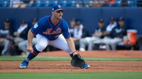 Mets' Pete Alonso during a spring training game