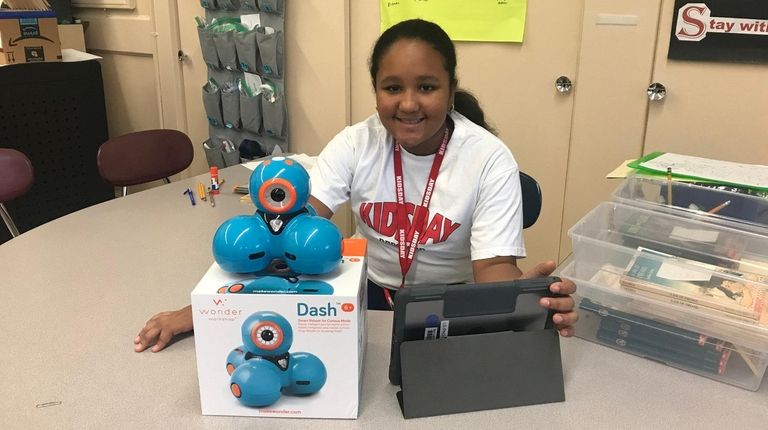 Kidsday reporter Melanie Beglin of Landing Elementary School,