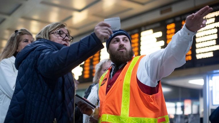 A Long Island Rail Road Customer Service Ambassador