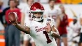 Oklahoma quarterback Kyler Murray throws a pass during... Oklahoma quarterback Kyler Murray throws a pass during