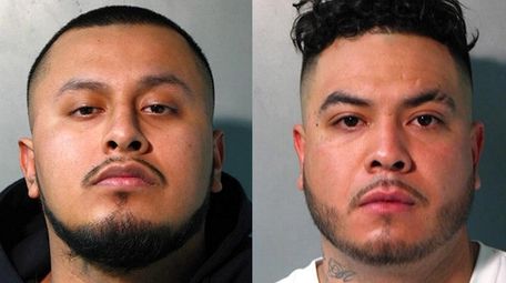 Victor Leon, left, and Eric Monge, both of