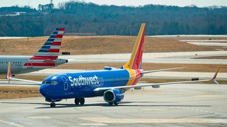 A Boeing 737 Max 8 flown by Southwest