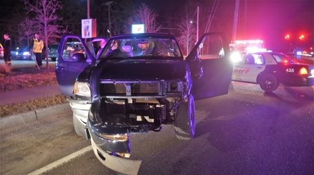 Suffolk County Police arrested a female driver of
