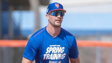 Mets first baseman Pete Alonso during a spring
