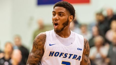 Hofstra guard Justin Wright-Foreman, second in Division I