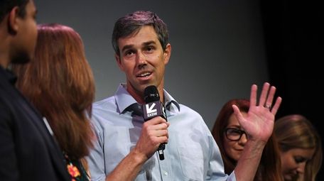 Beto O'Rourke speaks at the Paramount Theatre after