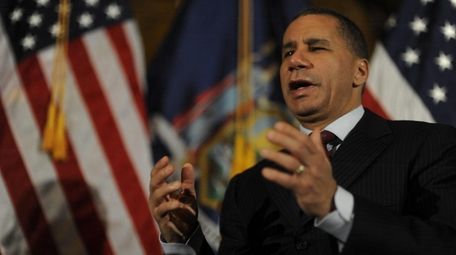 Then-Gov. David A. Paterson, at a town hall