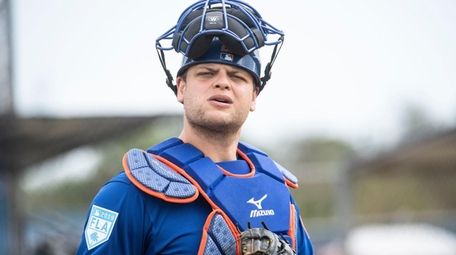 Mets catcher Devin Mesoraco during a spring training
