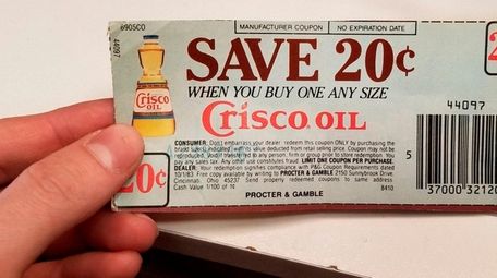 The 20 cent 1983 Crisco Oil coupon redeemed