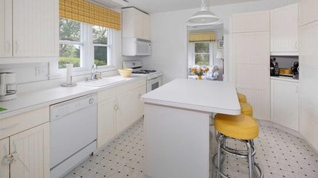 The kitchen of a Southampton ranch that's on