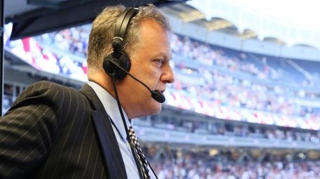 Yankees play-by-play announcer Michael Kay in the YES