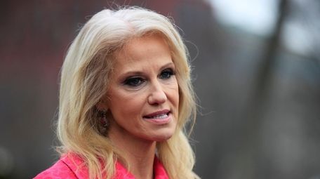 Kellyanne Conway, counselor to President Donald Trump, outside