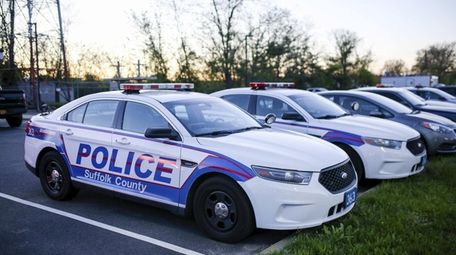 suffolk county police department newsday patrol pictured cars earners 200g government past year precinct shore 3rd outside wednesday bay