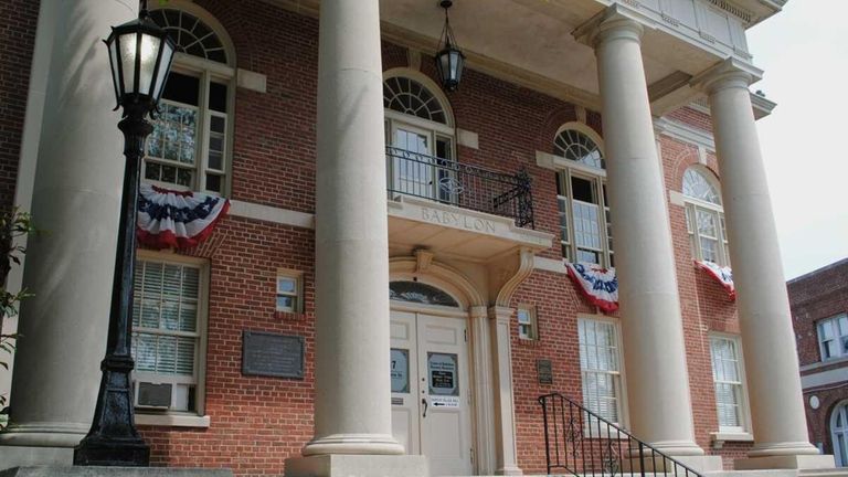 A front view of the Old Town Hall