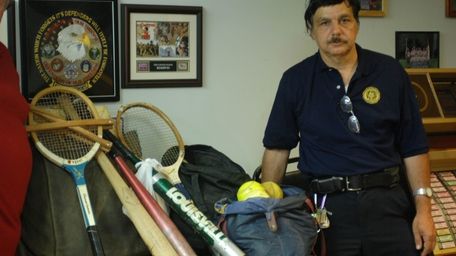 Joe Regina, of West Babylon, is collecting sports