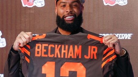 obj in a browns jersey