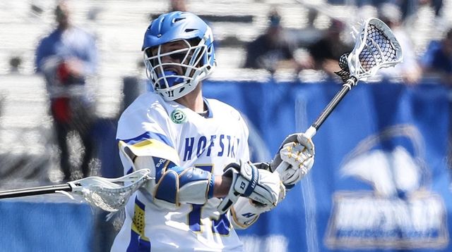 Hofstra's Ryan Tierney sets to shoot on goal... Hofstra's Ryan Tierney sets to shoot on goal