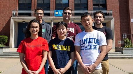 College-bound seniors from Division Avenue High School in