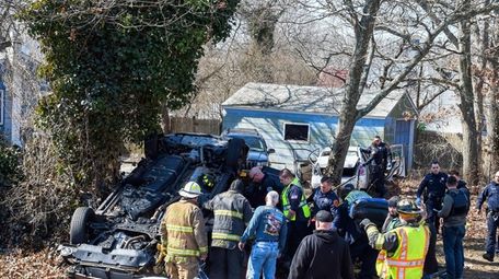 The scene of the crash on Neighborhood and