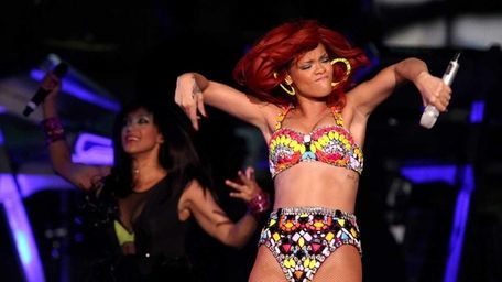 Rihanna performed at the Nassau Coliseum. (July 19,