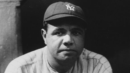 New York Yankees' Babe Ruth is seen in
