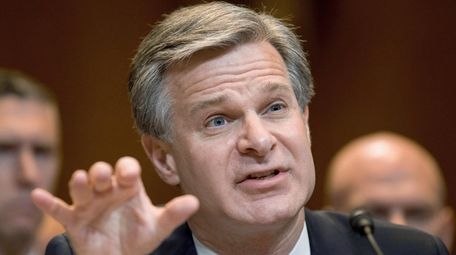 FBI Director Christopher Wray testifies on Capitol Hill