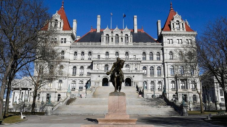 The New York State Capitol on April 1,