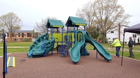 The new playground at Wynsum Avenue Park in