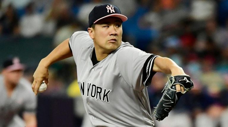 Masahiro Tanaka #19 of the New York Yankees