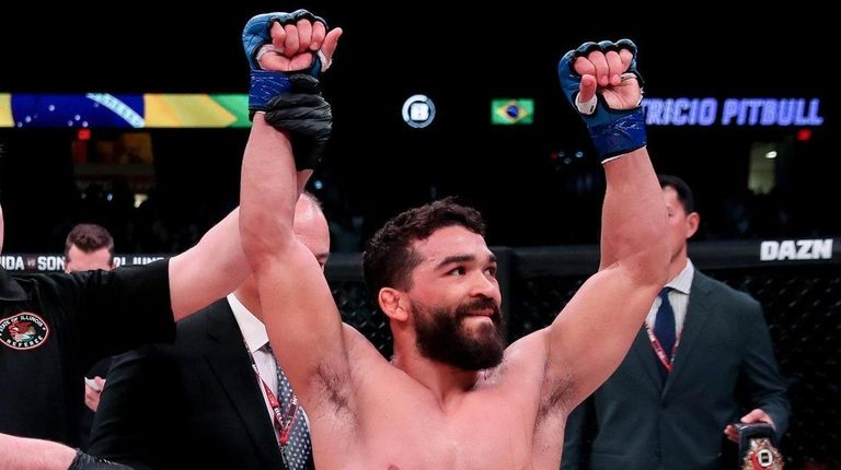 Patricio "Pitbull" Freire celebrates his win over Michael