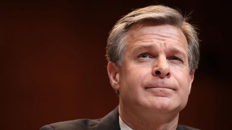 FBI Director Christopher Wray testifies before the Senate